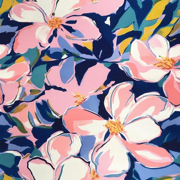 there is a painting of a bunch of flowers on a table generative ai