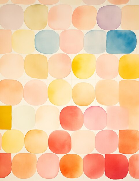 there is a painting of a colorful pattern of circles and dots generative ai