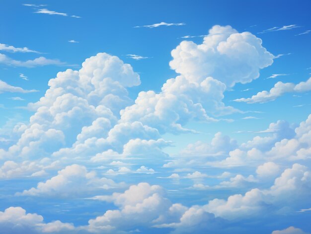There is a painting of a plane flying in the sky generative ai