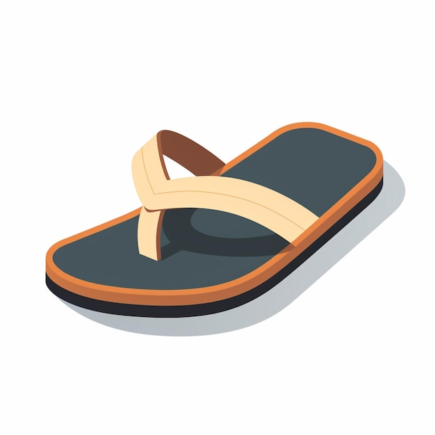 Photo there is a pair of sandals that are on a white surface generative ai