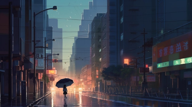 Anime Rain Wallpaper Gif