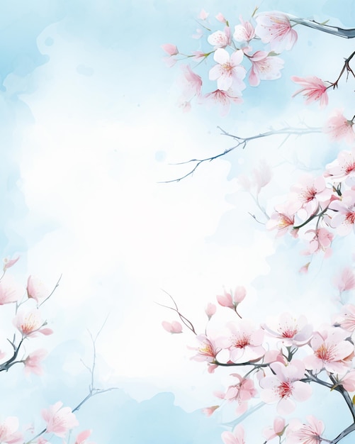 there is a picture of a beautiful pink flowered tree branch generative ai