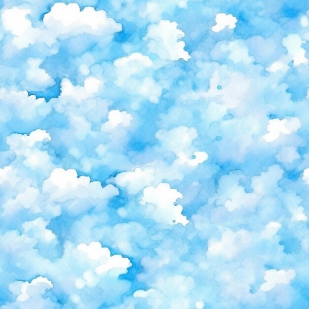 There is a picture of a blue sky with clouds in it generative ai