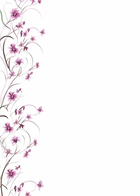 there is a picture of a floral design with a white background generative ai