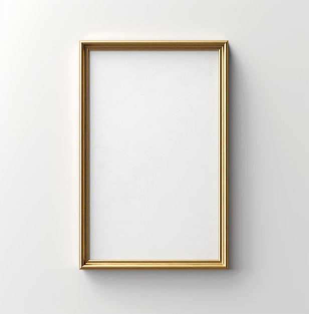 There is a picture of a picture frame on a wall generative ai