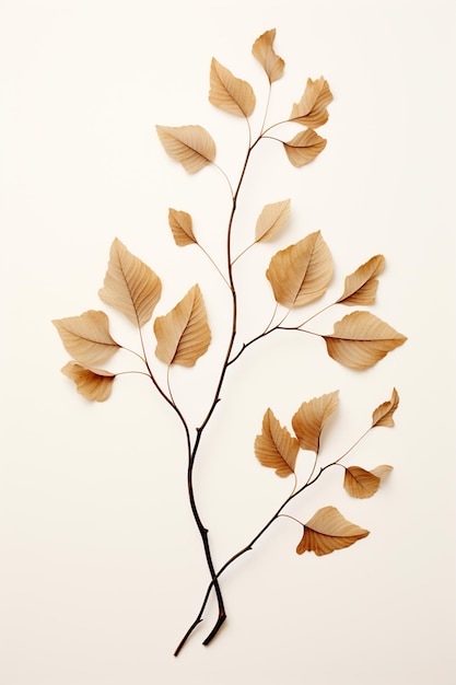 There is a picture of a plant with leaves on it generative ai