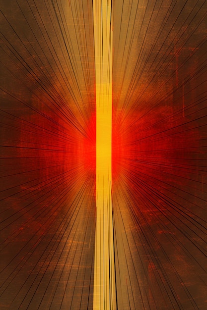 There is a picture of a red and yellow light in the middle of a picture generative ai