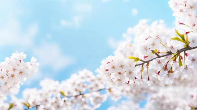 there is a picture of a tree with white flowers on it generative ai