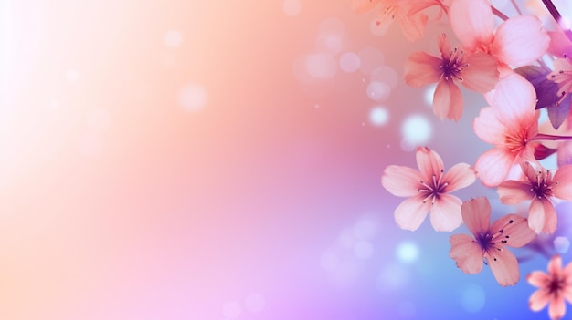 There is a pink flower with a blurry background generative ai