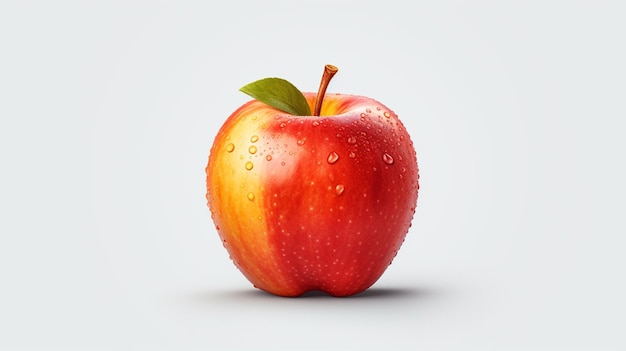 There is a red apple with water droplets on it generative ai