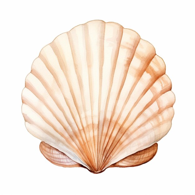 there is a shell with a large shell on it generative ai