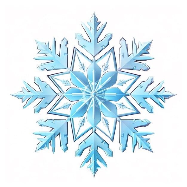 there is a snowflake made of paper with a blue center generative ai