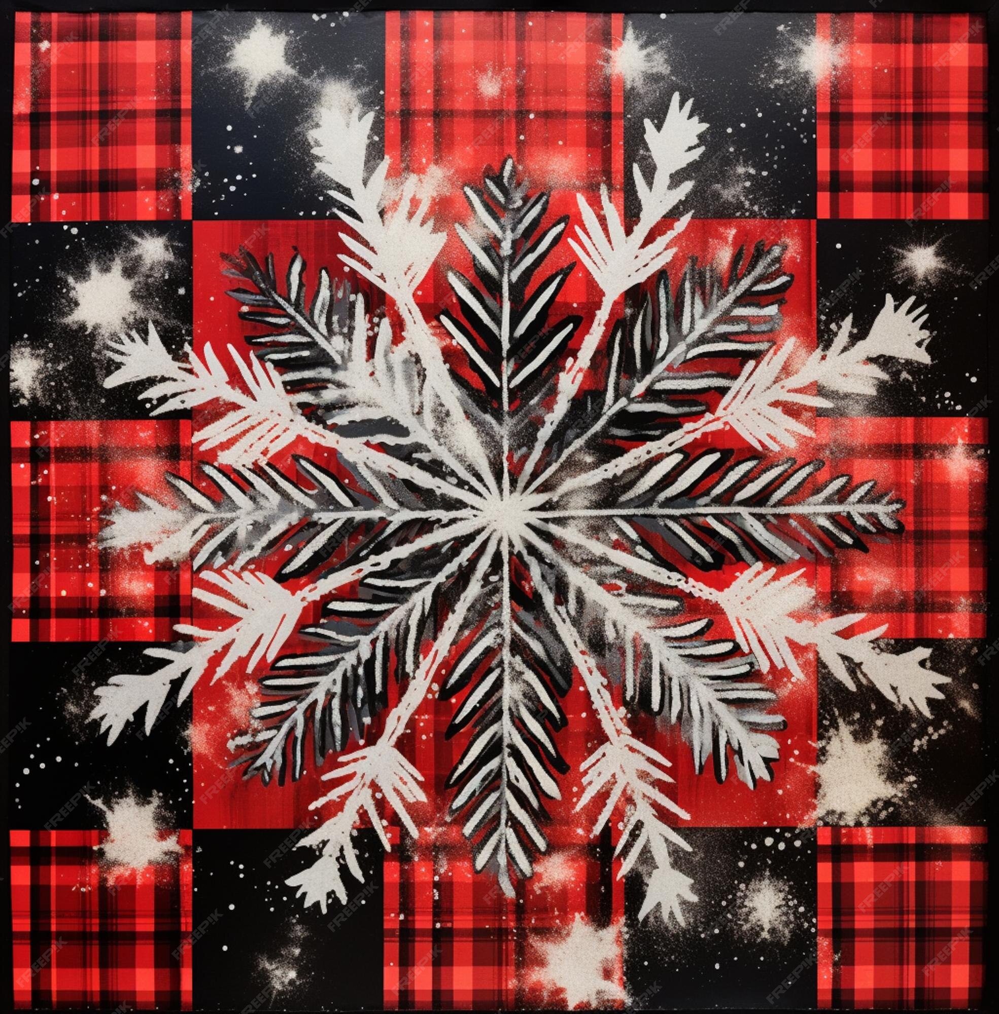 Premium Photo There Is A Snowflake Made Of Snow Flakes On A Red And premium-photo-there-is-a-snowflake-made-of-snow-flakes-on-a-red-and