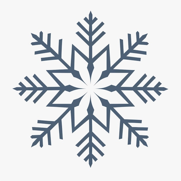 Photo there is a snowflake that is on a white background generative ai