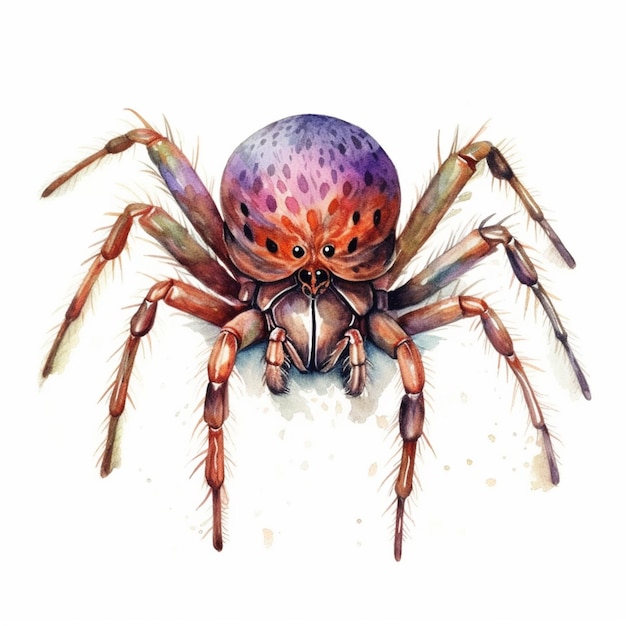 there is a spider that is sitting on the ground generative ai