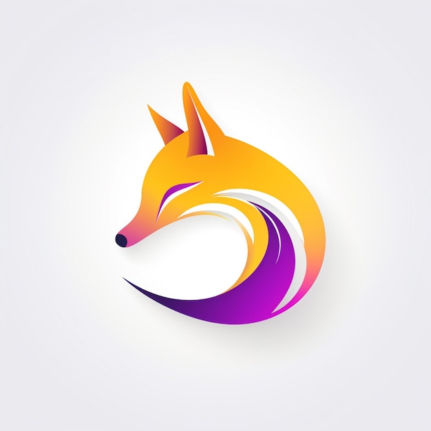 there is a stylized image of a fox with a long tail generative ai