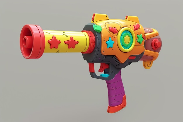 there is a toy gun with a star on it generative ai