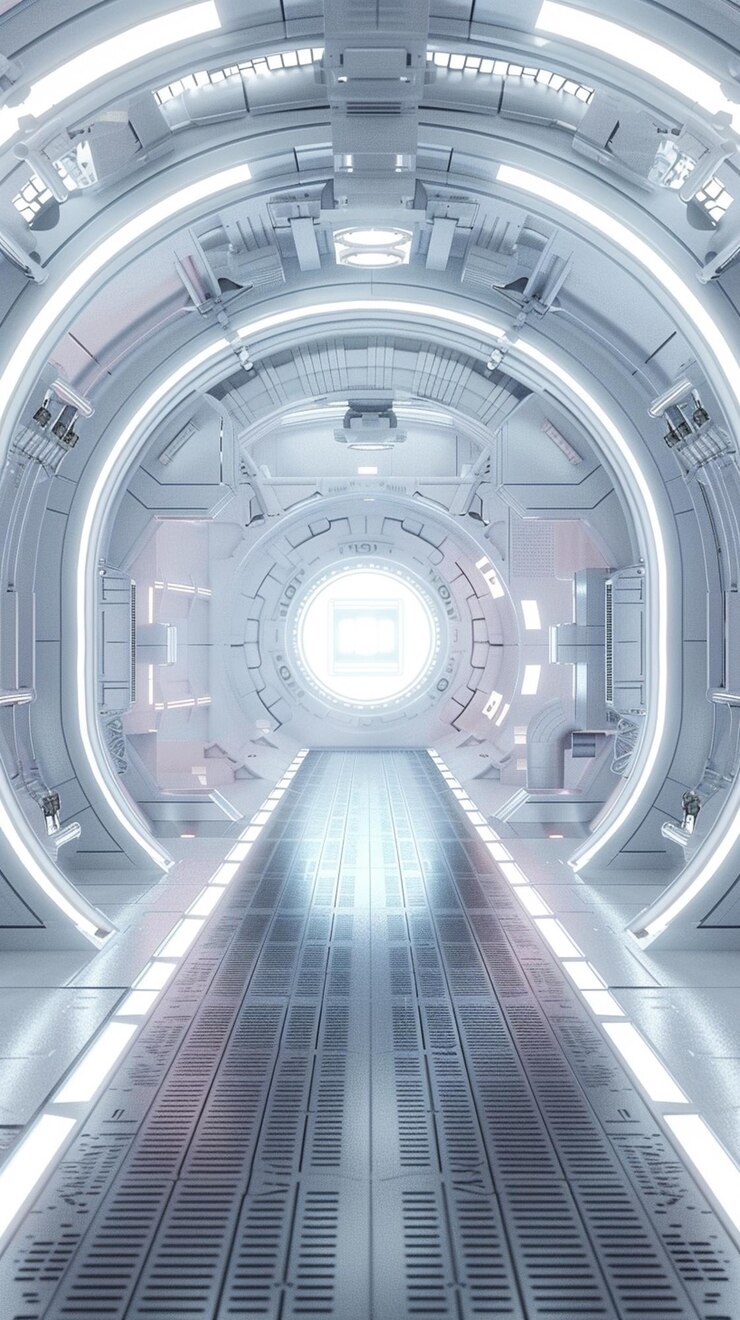 there is a tunnel with a train going through it generative ai