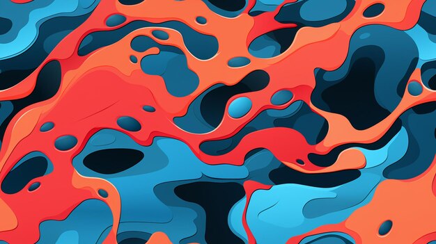 there is a very colorful abstract design with a lot of colors generative ai