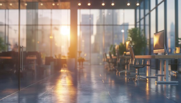 there is a view of a room with a lot of windows generative ai
