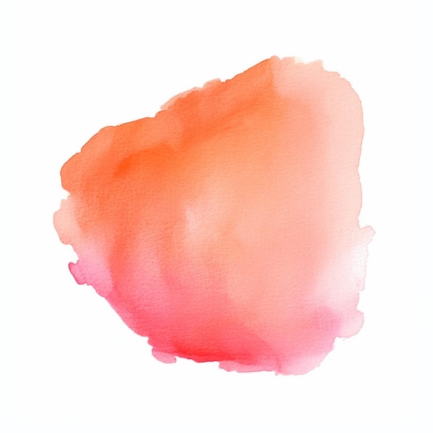 Photo there is a watercolor painting of a pink and blue cloud generative ai