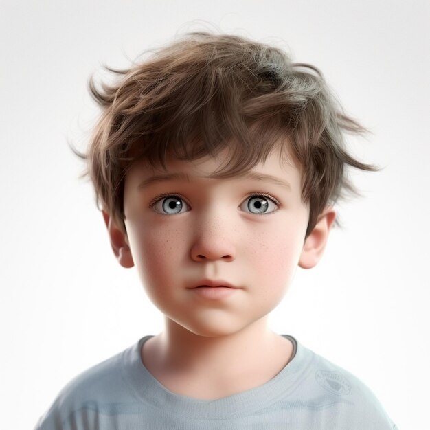 there is a young boy with a toothbrush in his hand generative ai