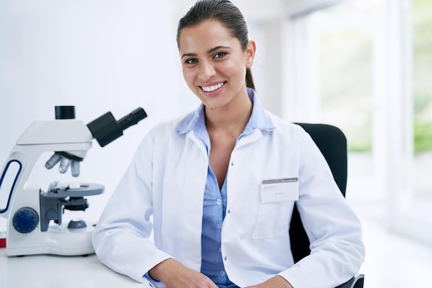 Theres so much to wonder about and explore in science Portrait of a young female scientist working in a lab