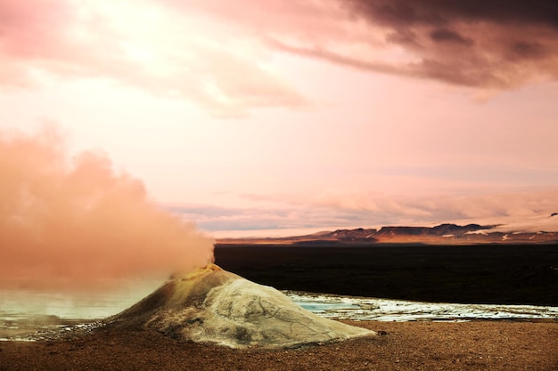 Thermal fumarole in Iceland