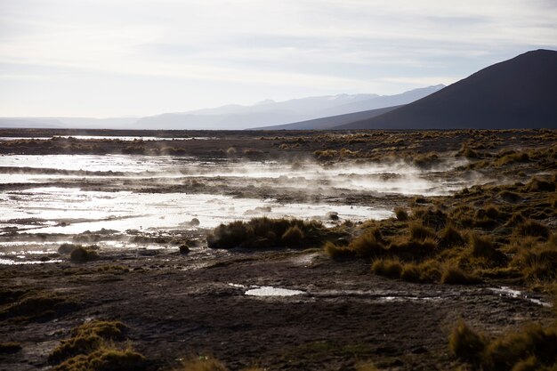 Thermal springs of Polques in Bolivia