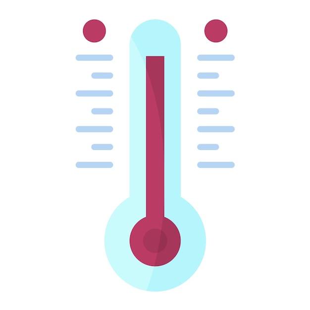 Photo thermometer flat illustration