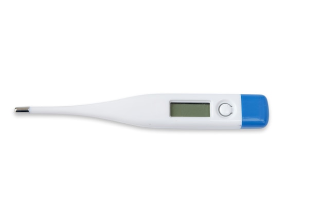 Thermometer geïsoleerd op een witte achtergrond