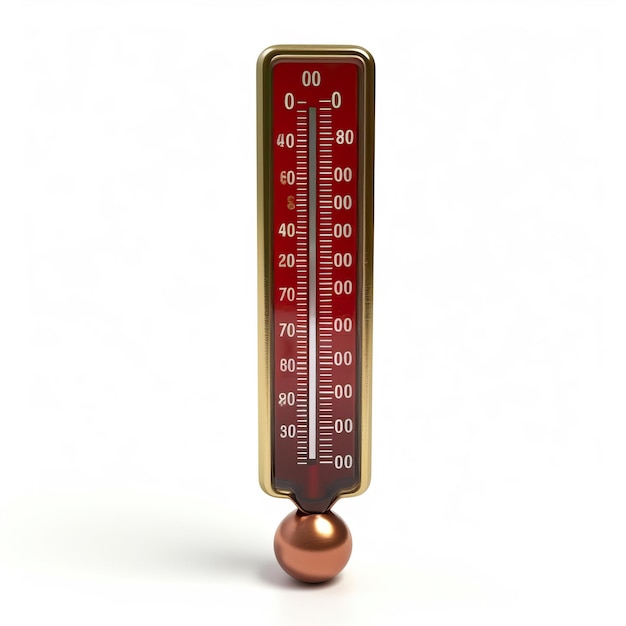 Термометр изолирован на белом награжденном студийном фото белый фон HD Фото изолированный белый