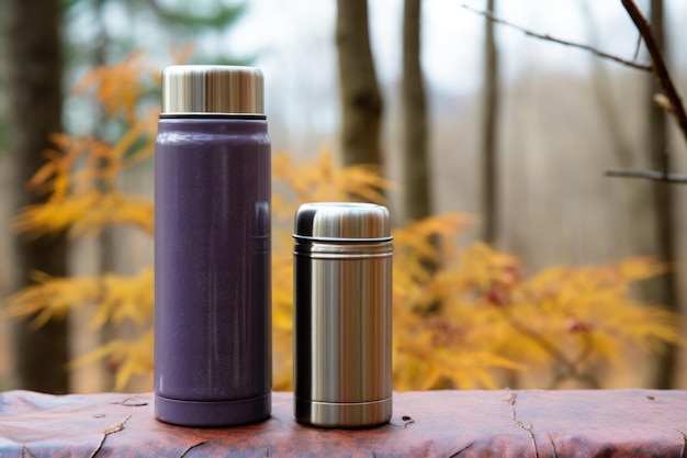 Photo thermos for packing homemade coffee