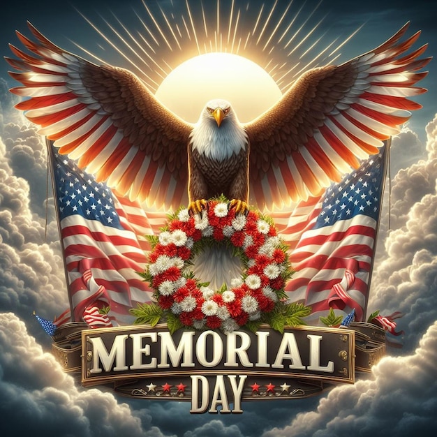 These 3D illustrations are made for various American events including the Memorial Day event