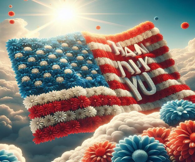 These 3D illustrations are made for various American events including the Memorial Day event