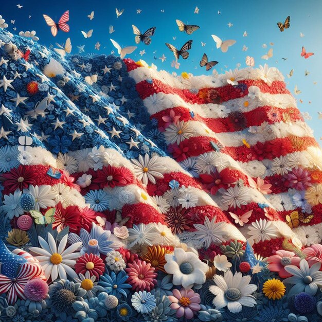 These 3D illustrations are made for various American events including the Memorial Day event