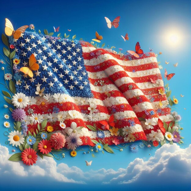 These 3D illustrations are made for various American events including the Memorial Day event