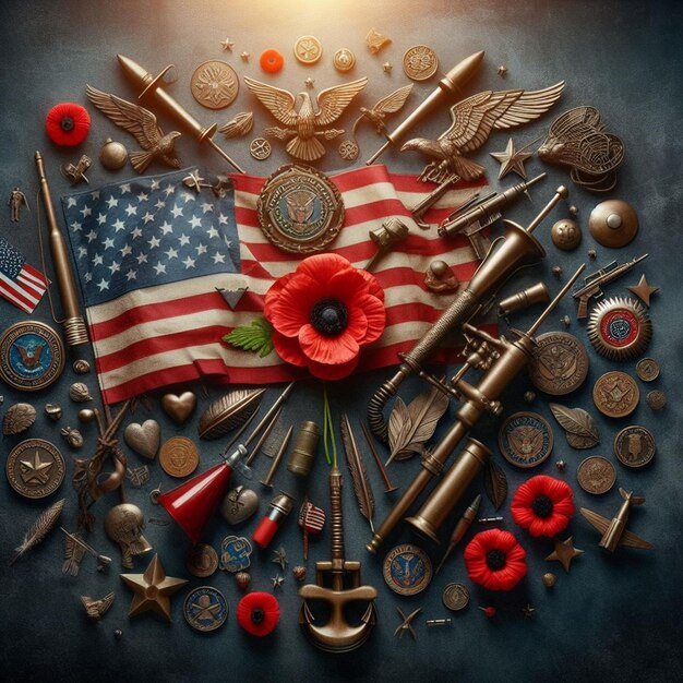 These 3D illustrations are made for various American events including the Memorial Day event