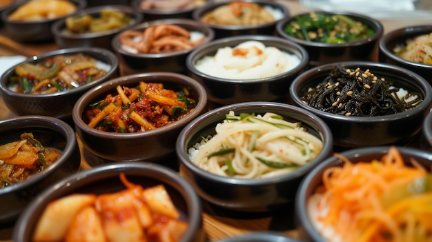 These are side dishes eaten with Korean rice Generative Ai