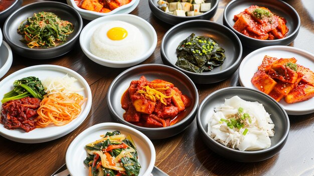 These are side dishes eaten with Korean rice Generative Ai