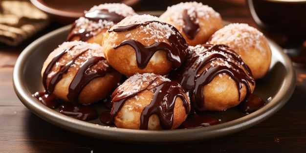 These fried doughnuts are filled to the brim with irresistibly smooth peanut er balancing the