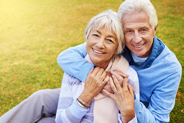 Theyre a loving couple portrait of a senior couple enjoying the day together in a park