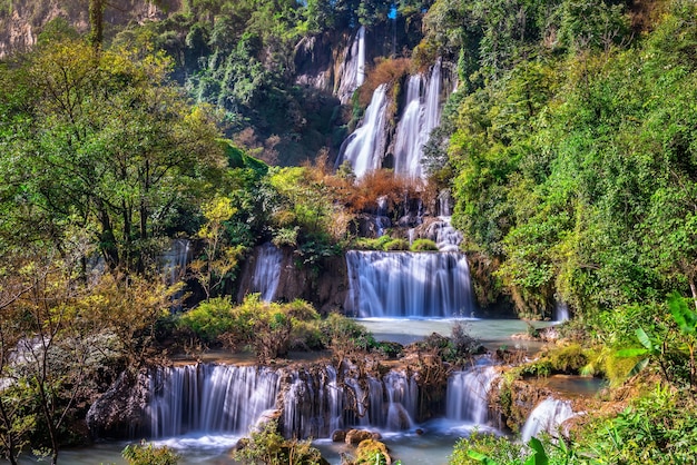 Водопад Ти Ло Су (Ти Лор Су) в провинции Так