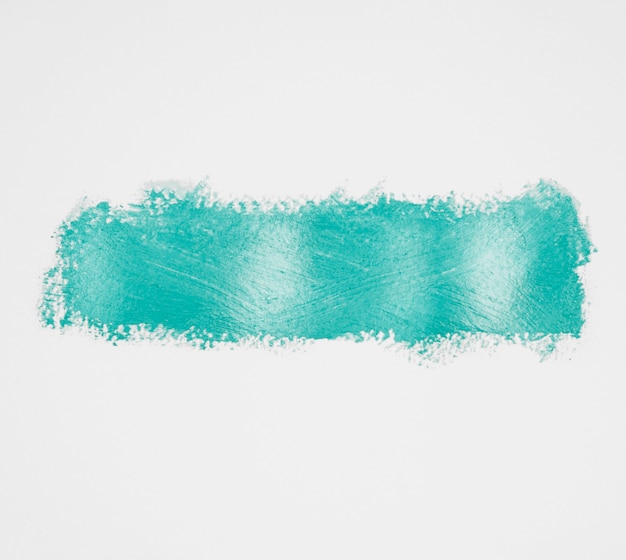 Thick blue composition paint brush