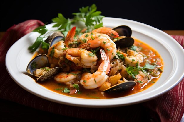 thick cioppino with chunky tomatoes cioppino food image photography