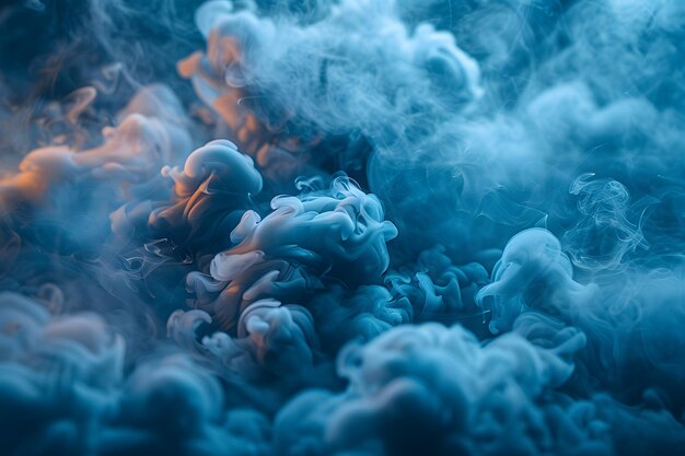 Фото Густые облака дыма заполняют воздух