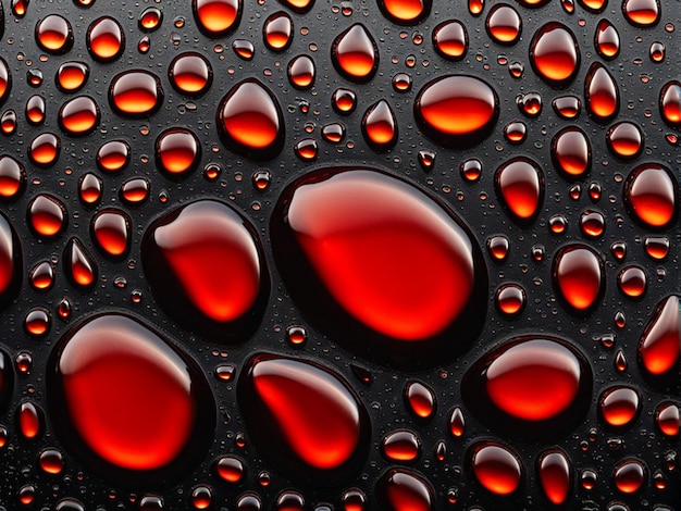 Thick and dense liquid transparent drops are an excellent background and substrate