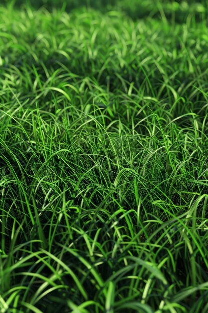 thick green grass in the meadow Generative AI