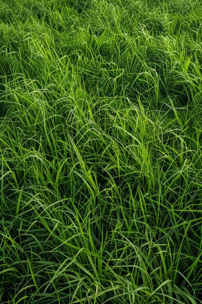 thick green grass in the meadow Generative AI