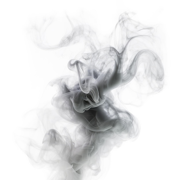 Фото Густой дым изолирован на фоне